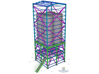 steel tank shop drawing